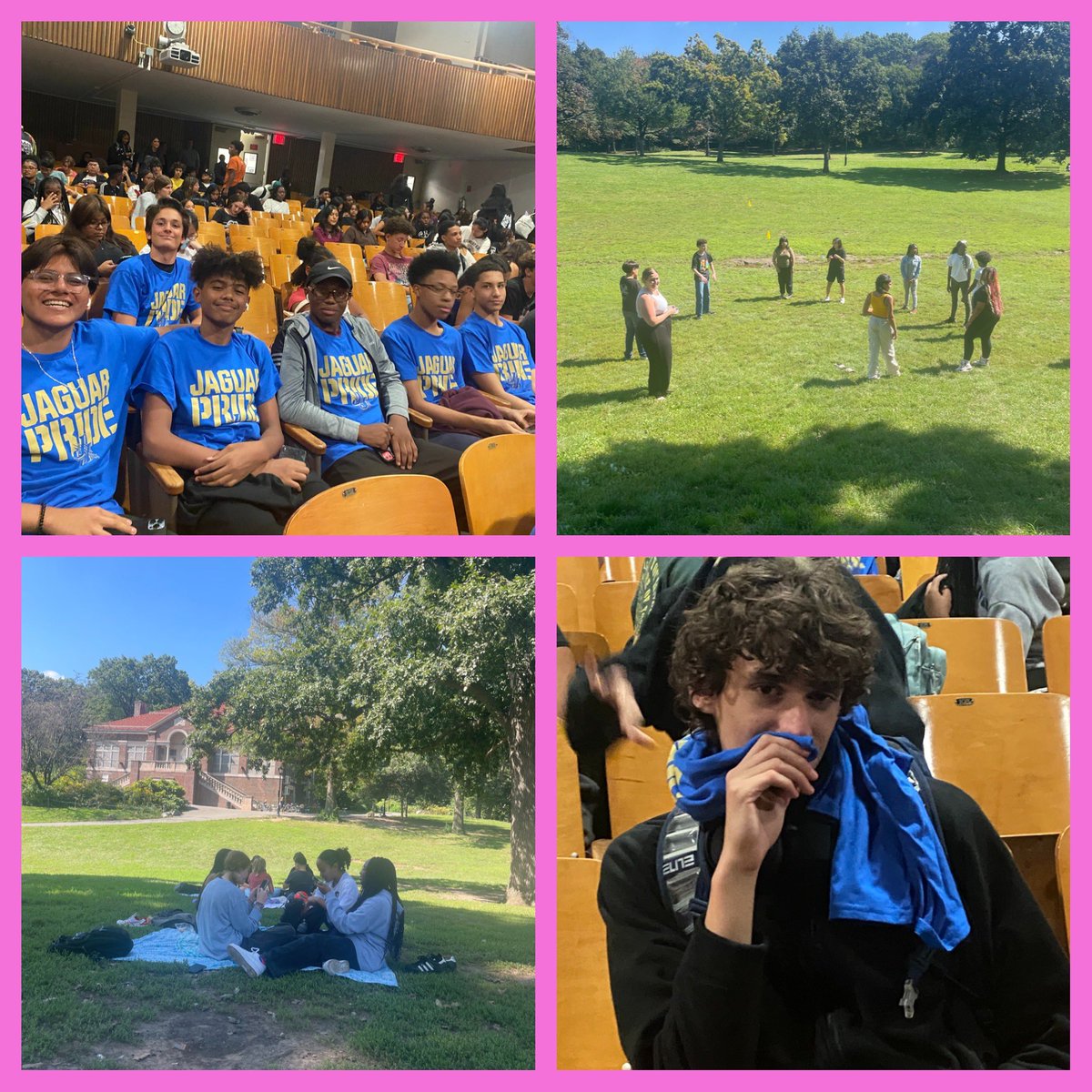 pscbklyn's tweet photo. Significant school beginnings...today our PSC 8th grader's had their fall community field day/ the John Jay Jaguars sports Day to get all the schools in our building learning about the plethora of sports teams to participate in throughout the school year.#IntergrationMatters https://t.co/yB119md9bE