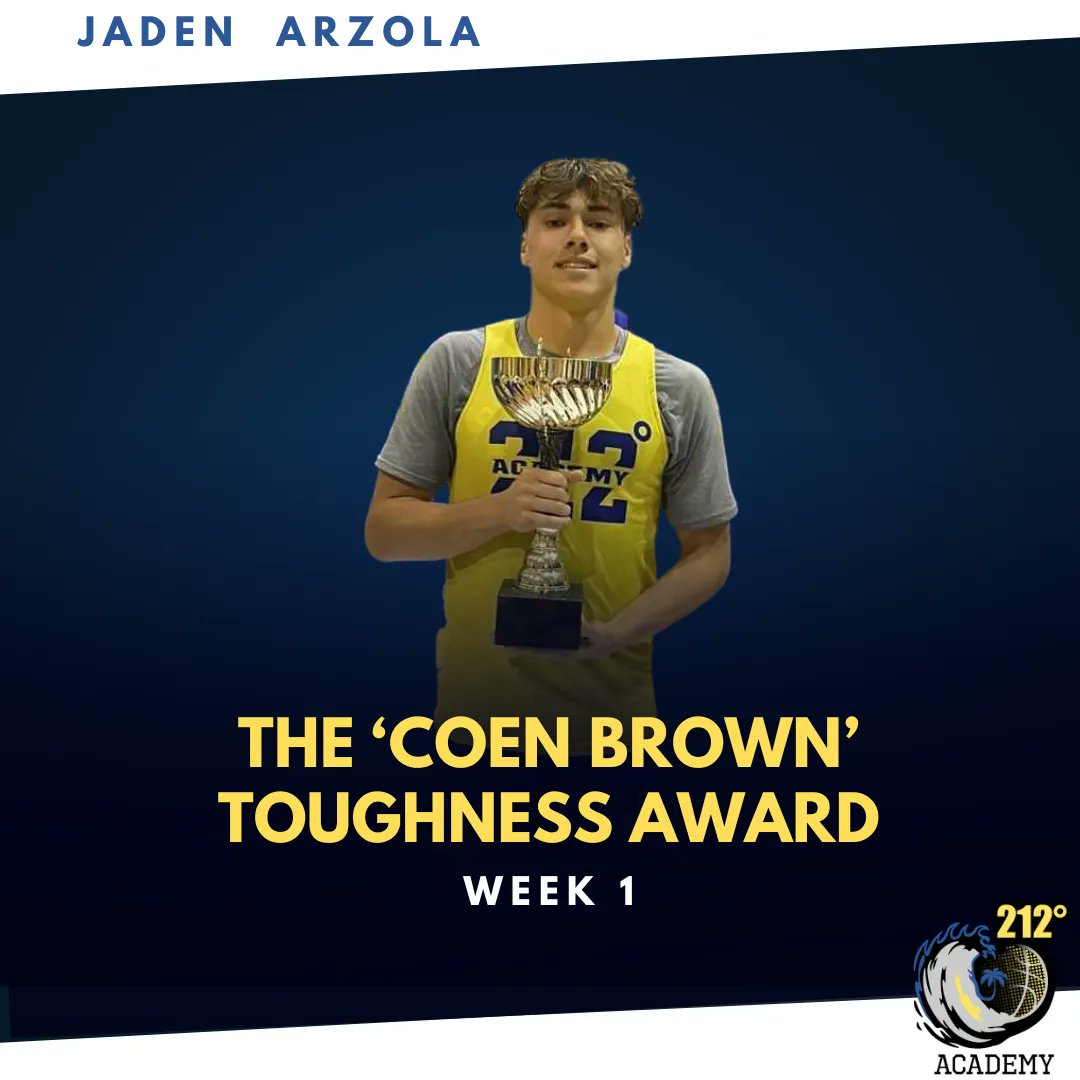 Week 1 winner from Cape Coral, Fl 6’0 Jaden Arzola (@ArzolaJaden) We will continue to honor the memory of Coen Brown by awarding the one who examples the most Toughness, Perseverance, and Character each week. #BeTheSteam