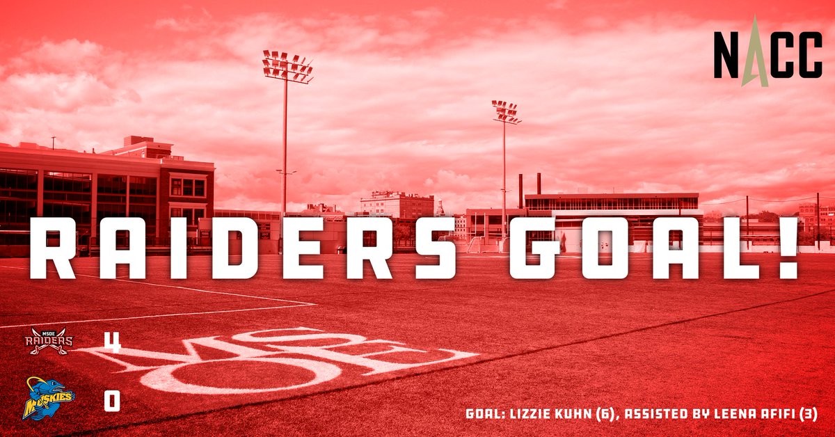 Raider's goal! Score by #7 Lizzie Kuhn, assisted by #17 Leena Afifi.
<a href="/MSOEWSoc/">MSOE Women's Soccer ⚽️</a>
#TheRaiderWay #d3soccer