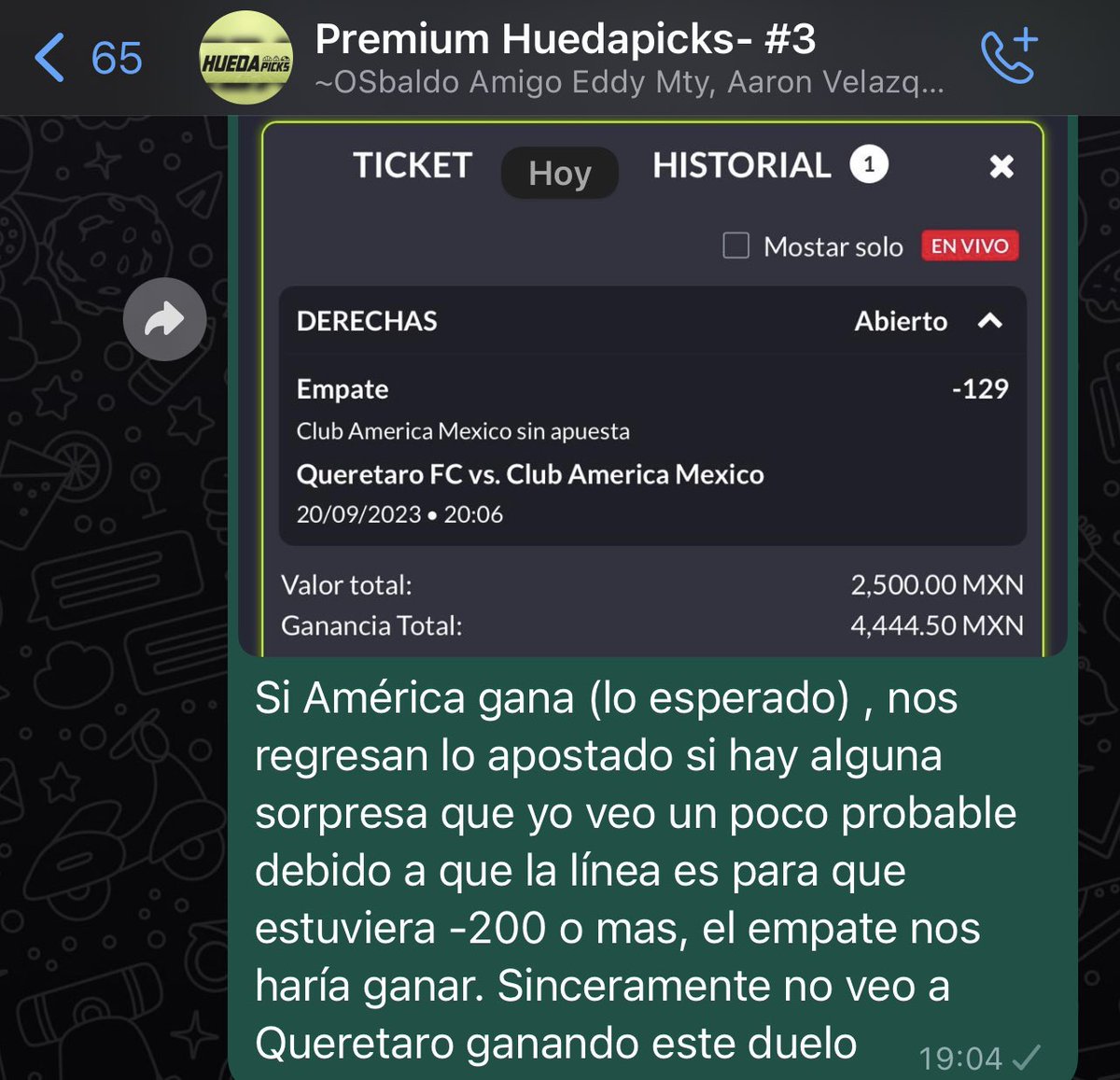 Huedapicks (Apuestas ) tweet media