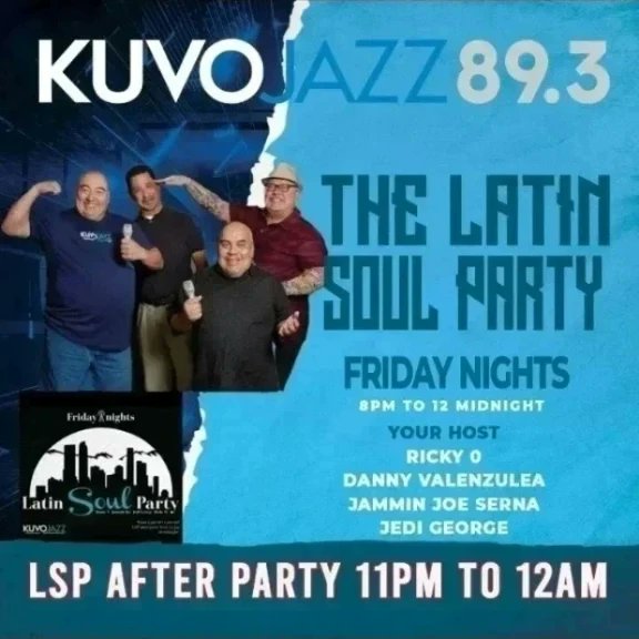 DJ_Ricky_O's tweet photo. Fall Membership Drive on KUVO! Become a Jazz/LSP Messenger! The Latin Soul Party is Live Every Friday Night 8pm MST.  Show love now by Calling and Texting "GIVE" to 1-800-574-5886 or Download the Kuvo app &amp; https://t.co/jHIRHwbIAk Hit the Donate Button. https://t.co/zBlyrA3X9A