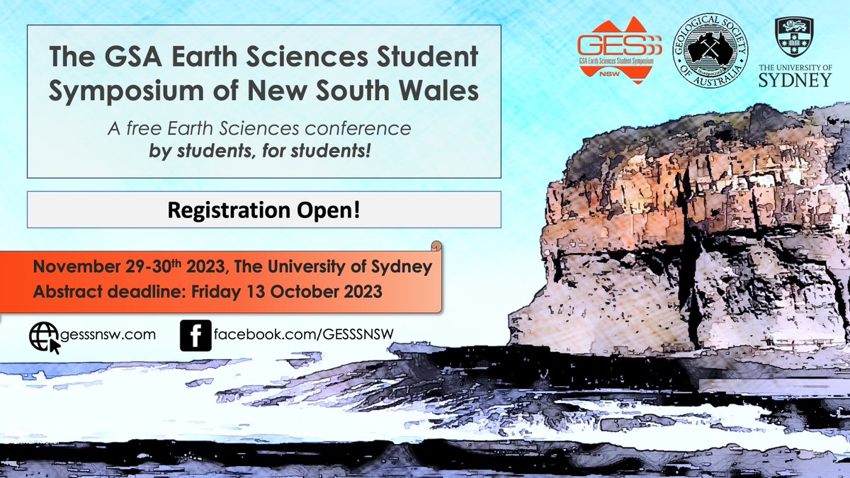 🌏 Registration for GESSS NSW 2023 is now LIVE! 🚀 

Don't miss out on presenting your research at GESSS-NSW 2023!

Register:  cognitoforms.com/GESSSNSW/NSWGE…

Abstract deadline: Oct 13th. 
Submit Abstract: cognitoforms.com/GESSSNSW/NSWGE…

For more details visit: gesssnsw.com