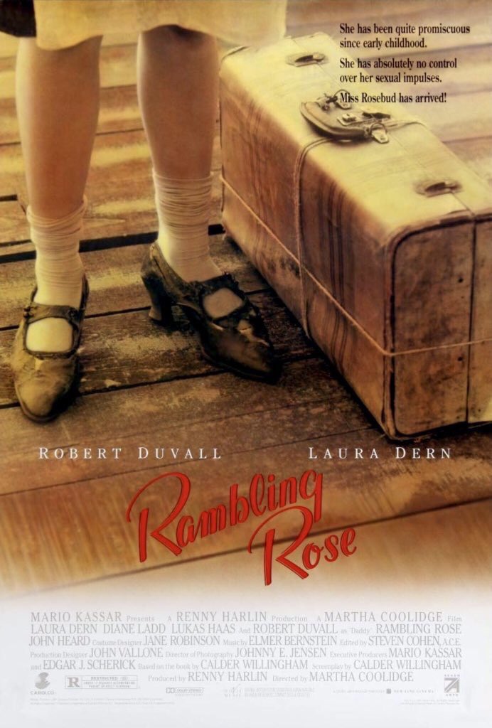 🎬MOVIE HISTORY: 32 years ago today, September 20, 1991, the movie ‘Rambling Rose’ opened in theaters!

#LauraDern #DianeLadd #RobertDuvall #LukasHaas #LisaJakub #EvanLockwood #JohnHeard #KevinConway #RobertJohnBurke #MarthaCoolidge