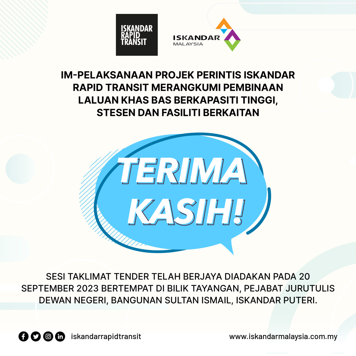 Iskandar Rapid Transit tweet media