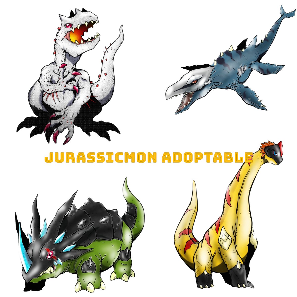 🔥✨OC Jurassic Weirdomon Adoptable Auction ✨🔥

SB : 20$
MI :  1$
Comment to offer
Payment via Paypal
. Indomon
. Mosamon
. Styracomon
. Patagomon
#digimon #art #adoptauction #adoptable #Adoptables #dinosaur #characterdesign