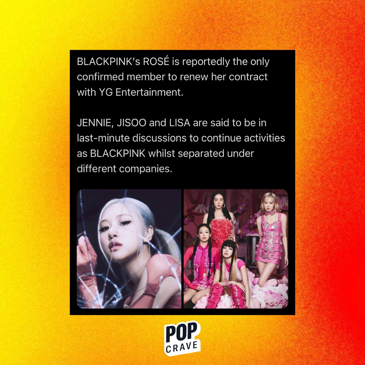 YG Entertainment denies unconfirmed reporting about the status of BLACKPINK’s contract renewal and says negotiations are still underway. 

🔗: buff.ly/44WivK5