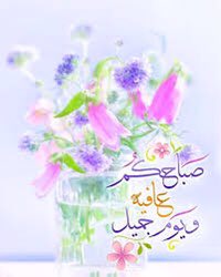 صباح يخطف من الشّمس ضياه وأمل يمحو ألم القلب وعناه اتركوا  نسمات الصّباح الجميلة تخاطبكم لتصبّحكم بالخير والتّفاؤل