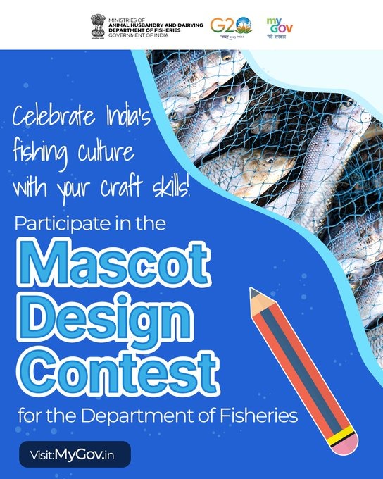 manipurmygov's tweet image. Your design could become the face of fisheries conservation!  Dive into creativity and participate in the #MascotDesignContest on #MyGov. Craft a mascot that represents the vibrant aquatic world.  Visit: mygov.in/task/mascot-de…… #NewIndia