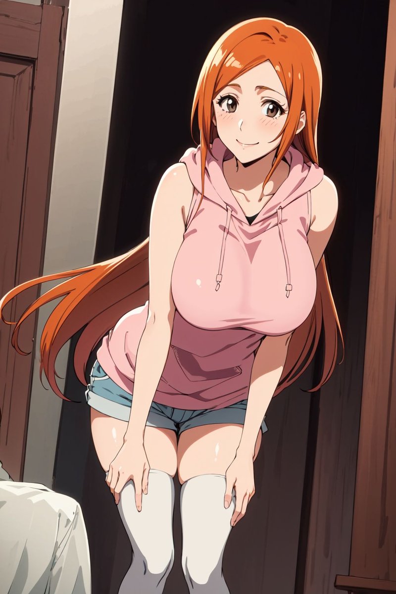 WaifuRemix's tweet photo. Orihime 🧡 https://t.co/eMaxSREBvR