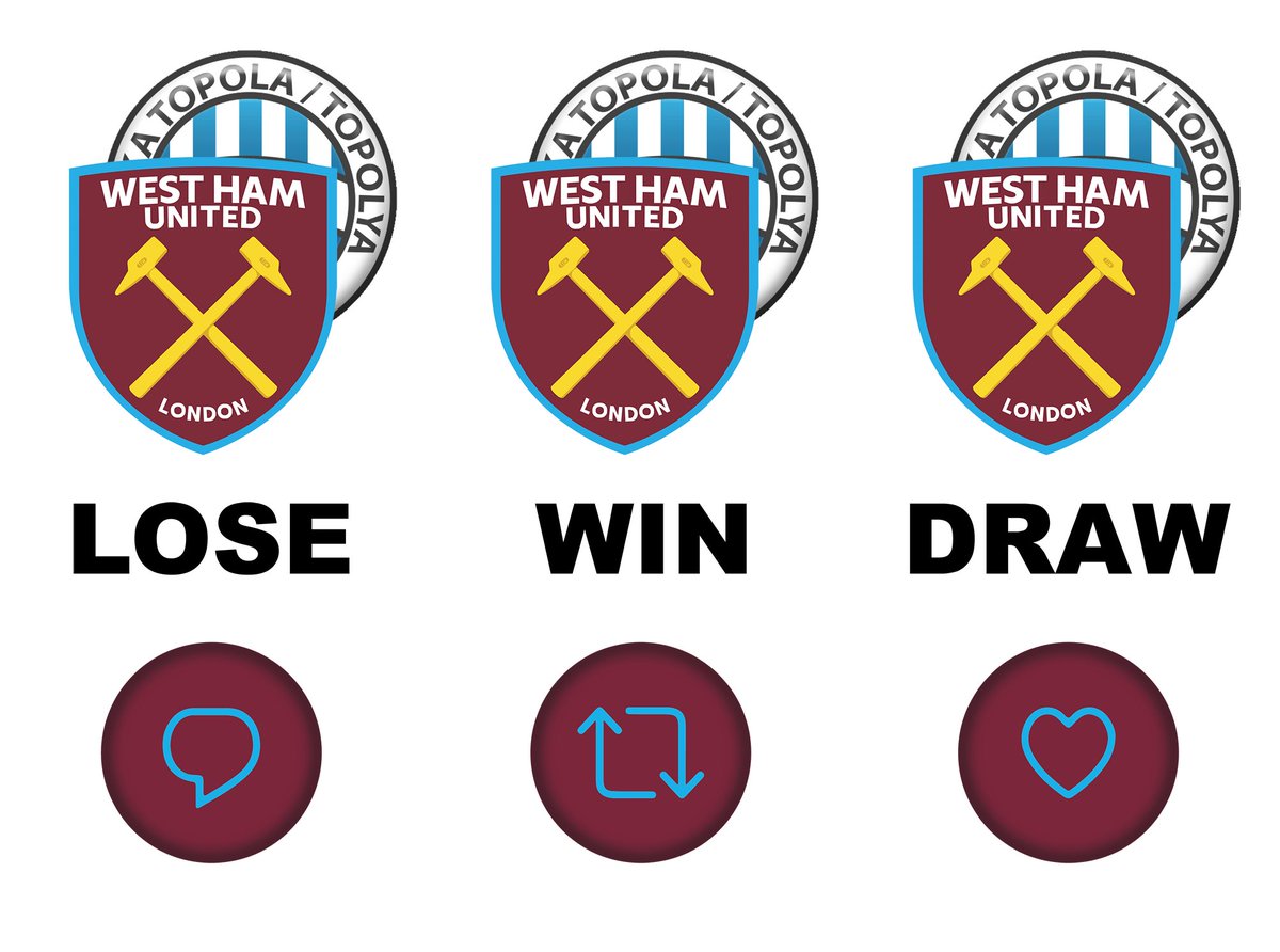 West Ham vs Bačka Topola, what are we thinking the result will be? 👇 ⚒️