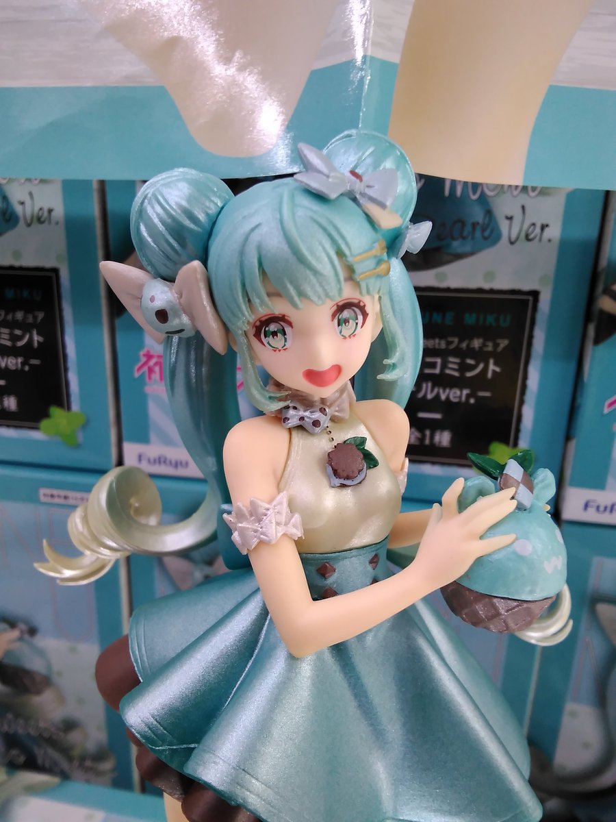 gpsakai's tweet photo. 【プライズ】本日新入荷!
『 #初音ミク #SweetSweets フィギュアー #チョコミント パールver. ー』全1種!
#ミク #プライズ #堺 #クレーンゲーム #ゲーパニ #UFOキャッチャー https://t.co/s087SQwseY