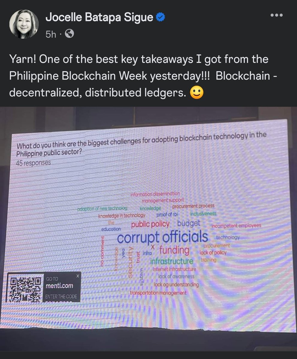 bobreyes's tweet image. This! The Philippine government (officials) will not be serious in adopting blockchain technologies as it will promote transparency... #Blockchain #BlockchainPH #Transparency #TransparencyPH
