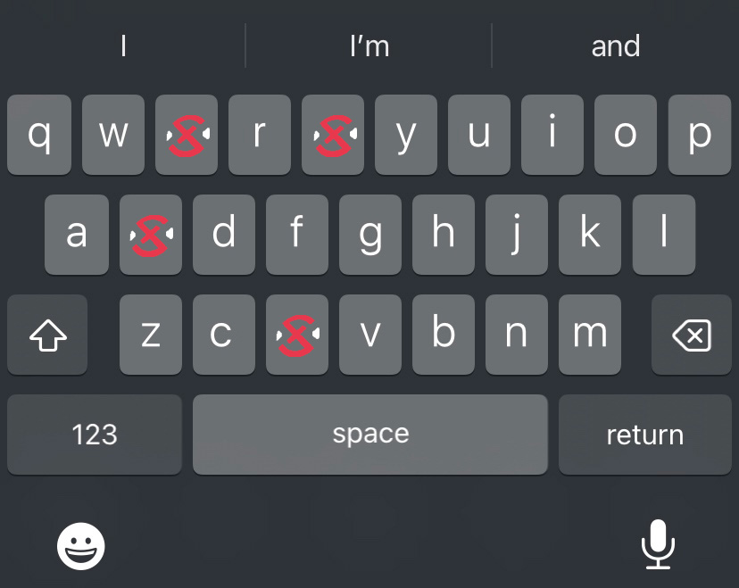 XSET's tweet image. Try to type your name without using these letters 

NO CHEATING.. 🧐