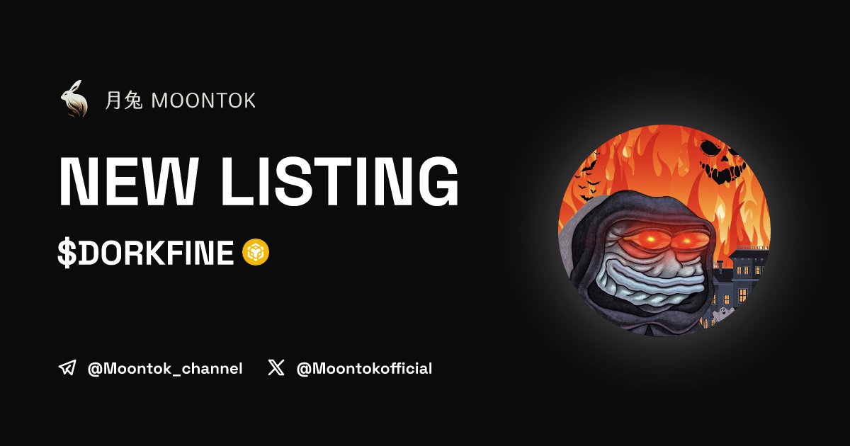 MoontokListing's tweet photo. ⚡ 月兔雷霆 - Moontok Xpress

Dork Fine (DORKFINE)
https://t.co/1GW0Zyq884

0xF65D495e07EC56BE5fEFFBe4c0a4e3184B47aC2a

LIQ: $0 | MC: $0

#altcoin #memecoins @dorkfinebsc @moontokofficial https://t.co/We1d9OUBjh
