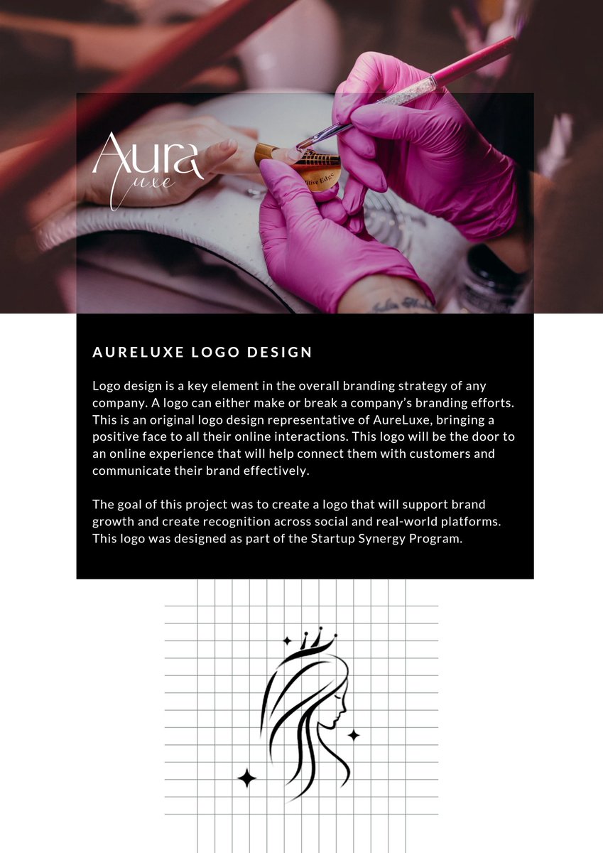 Starlight_ZA's tweet photo. Introducing AureLuxe's stunning new logo, crafted with love and vision. Beauty in every detail. Designed FOR FREE as part of the Startup Synergy Program! #AureLuxeLogo #StartupSynergy #SuccessTogether https://t.co/N1eilVf5f5