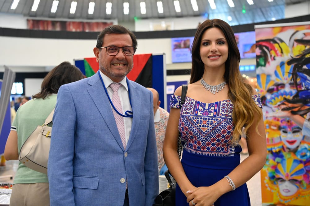 SalahAbdelShafi's tweet photo. It was my pleasure to receive #MissPalestine #MissEarth Nadine Ayoub. Nadine will represent #Palestine in @ICDOat #LongNightsOfInterculturality #Safeguardingdiversity @JosipaPalac https://t.co/AuhYle8era