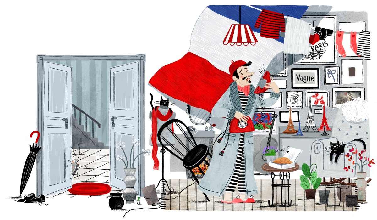 rex_tania's tweet photo. Bonjour!😊
#kidlit #kidlitart #picturebook https://t.co/bQpL8tDvHi