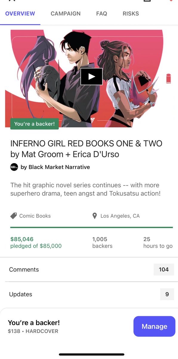 We’ve made it @INFERNOGIRLRED !!! Congrats @MathewGroom @Erica_Durso @igormontiart we all can’t wait to see the amazing book 2 in 2024!!!! 🔥