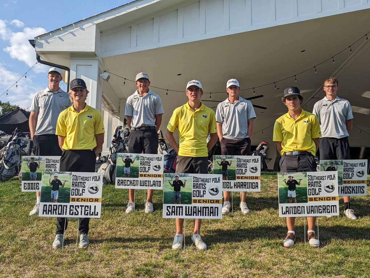 Thank you to a special group of seniors that played in their last home meet today at Copper. Eddie, Aaron, Brecken, Sam, Daniel, Landen, and Jason left it better than they found it. #SEPGolf #NotDoneYet