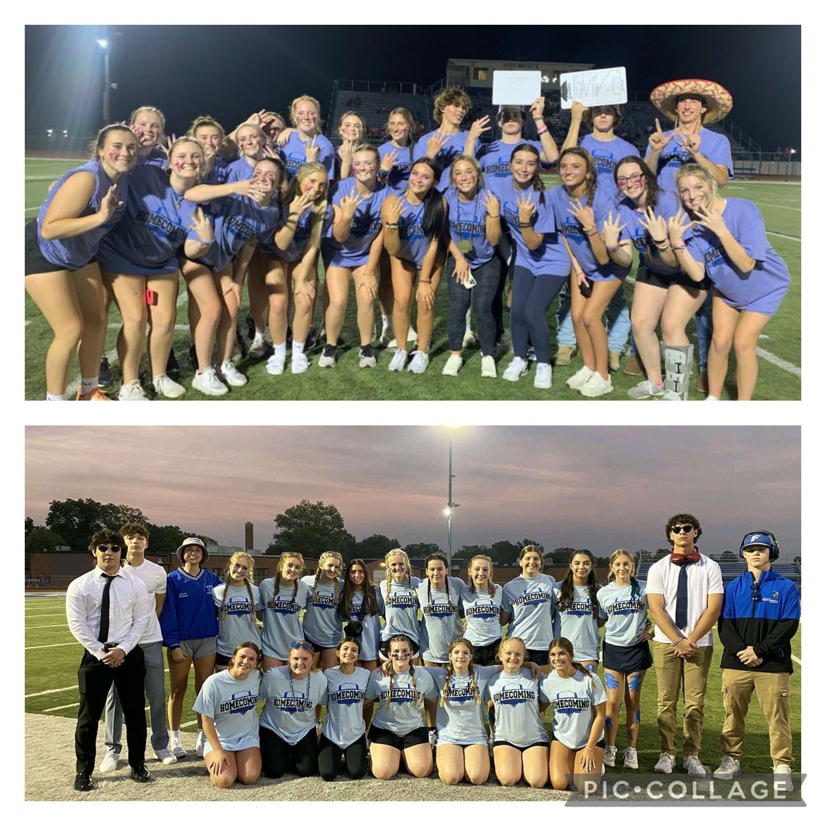 FburgStuCo's tweet photo. Thanks to everyone who came to this year’s Powder Puff game &amp; congrats to all who competed &amp; helped on the sidelines!

Thanks to our boys in the booth for calling the game &amp; to Coach Mueth, Coach Randle, Coach McEvily, Mr. Unger, Mr. Young, &amp; Coach Stu for coaching &amp; officiating! https://t.co/fCkDyC0DrU