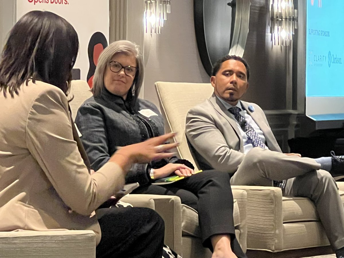 AnibalSolerJr's tweet photo. Today, I supported @cmclos574 as he participated on a panel discussion at the Capital Region Chamber’s DEI Summit. He shared with over 300 attendees the work he is leading around diversity, equity and inclusion in Schenectady Schools. 
❤️🤍💙 #SchenectadyRising #SchenEQUITY https://t.co/UTFBz6DUtG