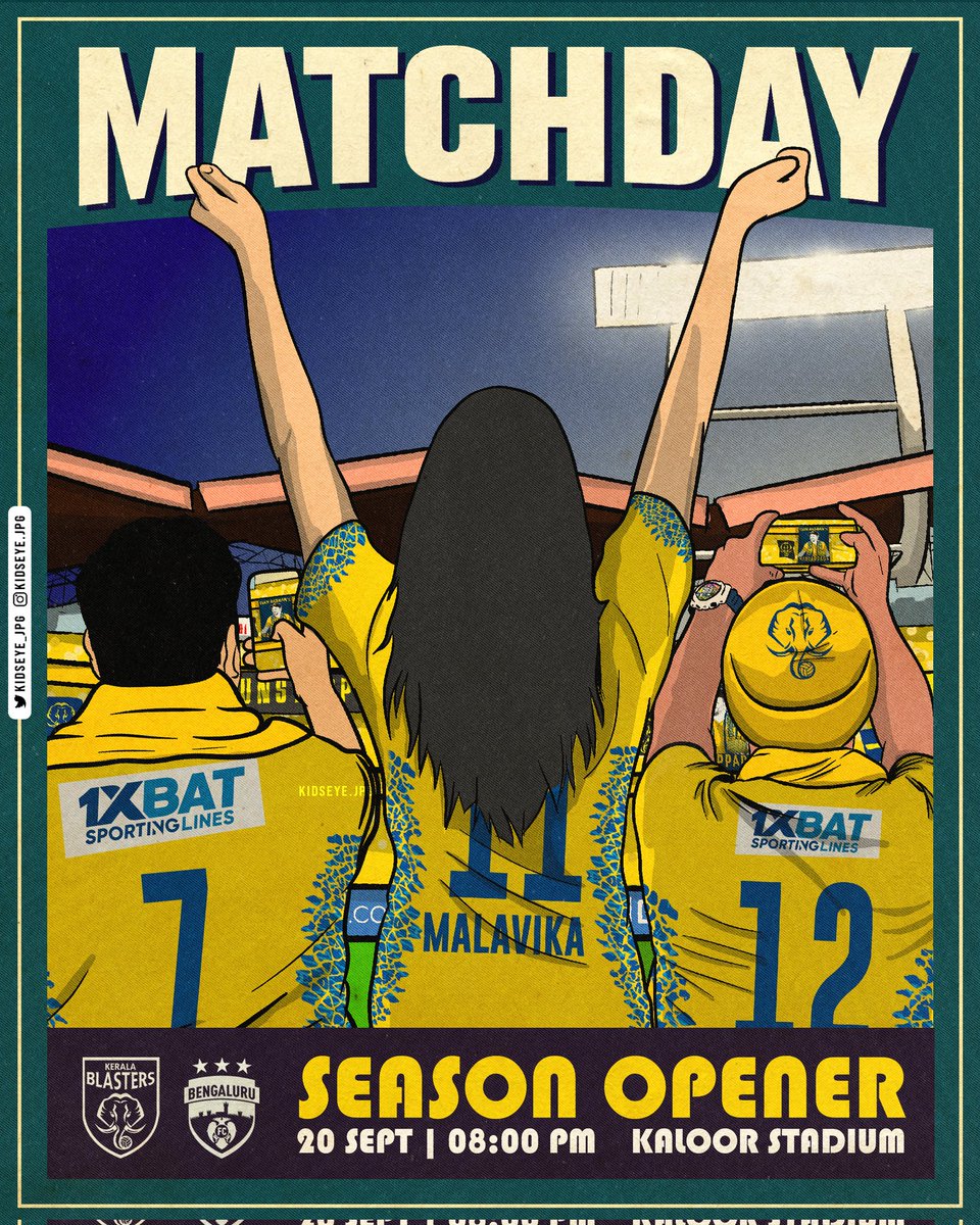 Kidseye_jpg's tweet photo. Finally its MATCHDAY π
.
.
#kidseye #kerben #KBFCBFC #keralablastersfc #kbfc #Kerala #blasters #togetherwefight #yennumYellow #kaloor #kaloorstadium #ISL10 #indiansuperleague #IndianFootball #Manjappada https://t.co/dx0mJJgsY2