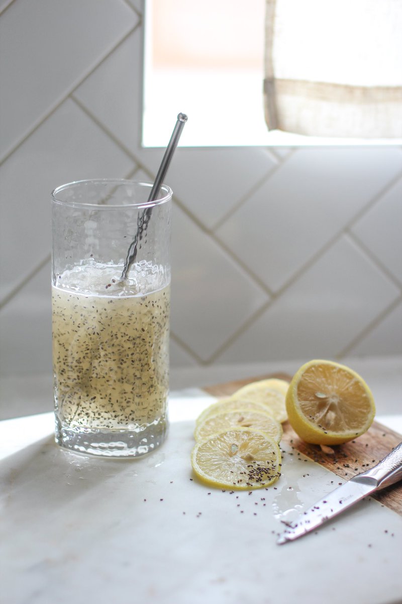 Give your gut some love with a delicious Lemon Water beverage with prebiotic fiber that will help you feel your best! Let me know if you try this quick &amp; simple recipe below!

INGREDIENTS: 
➀ 8 oz water ➁ 1/4 lemon juice ➂ 1 scoop of NAOMI Nourished Gut ➃ 2 tsp chia seeds