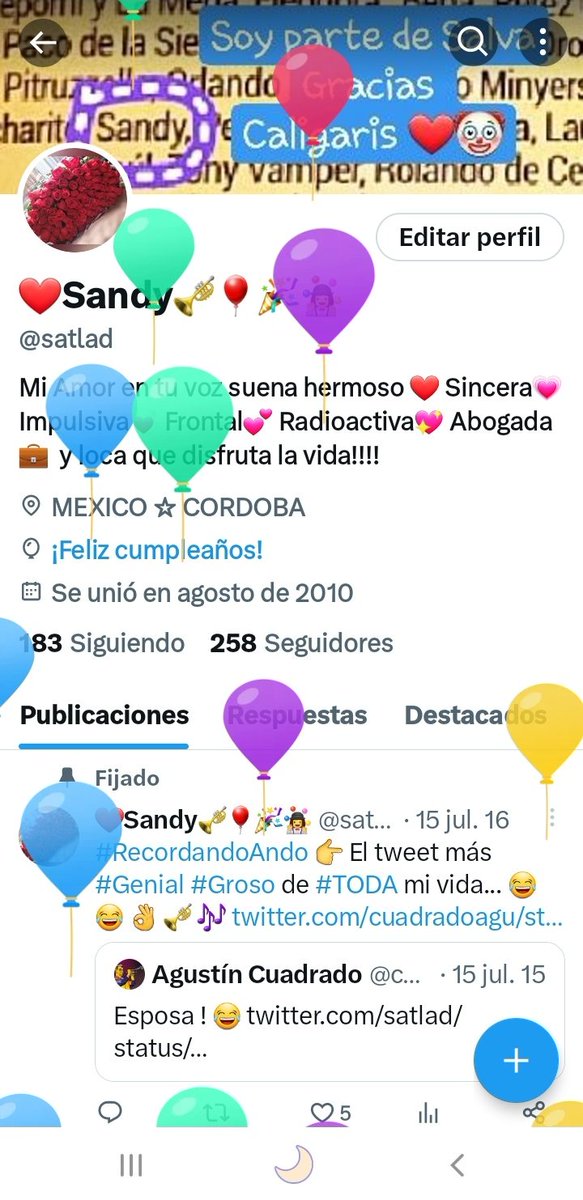 satlad's tweet photo. Tengo globitos 😍
✨️🔝🎂🩷🎈 https://t.co/7EWv2y01wo