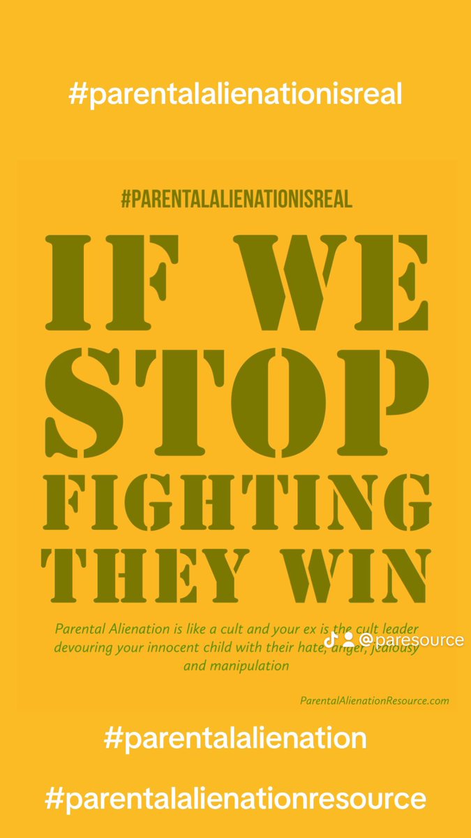 DaddyDoesntLove's tweet image. #ParentalAlienation
#ChildrensRights #EndingtheCycle
#parentalalienationawareness #baddads #familycourtcorruption #courtcorruption #militaryveteran #veteransrights #familylaw #dadsrights #fathersrights #fathersrightsmovement #daddydoesntloveyou
#alienationindustry