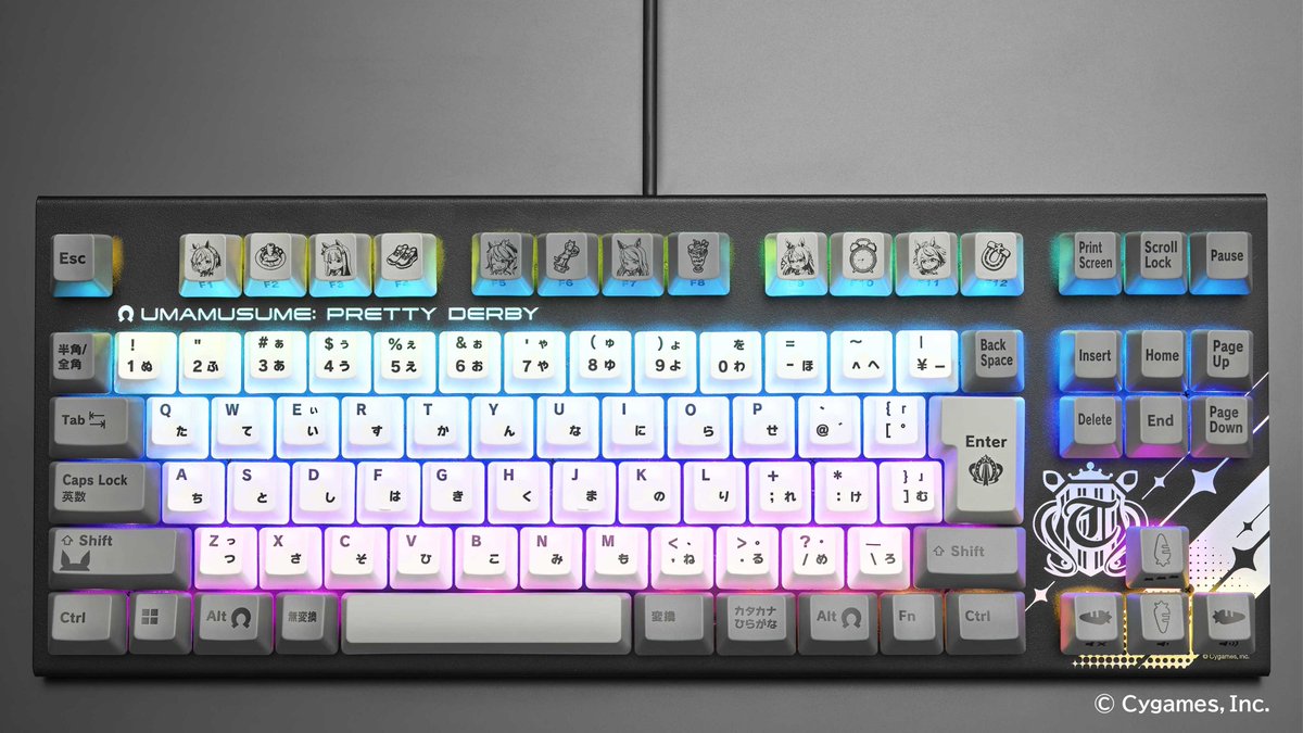 ウマ娘 ✕ REALFORCE GX1 Keyboard Cygames Uma Musume Pretty Derby x REALFORCE GX1 Full Keyboard X1UCU1