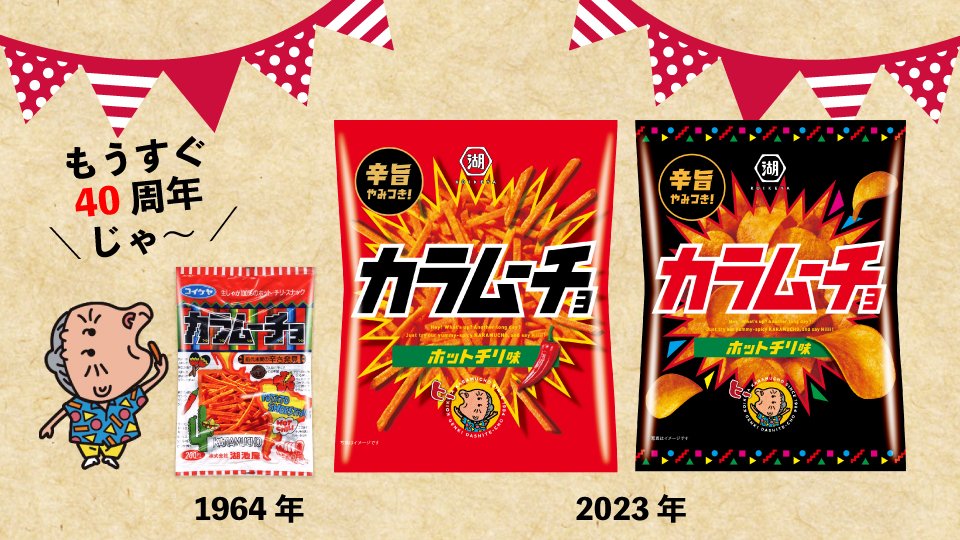 ハッヒーバースデー🔥 スティック カラムーチョ！ 1984年9月、初代