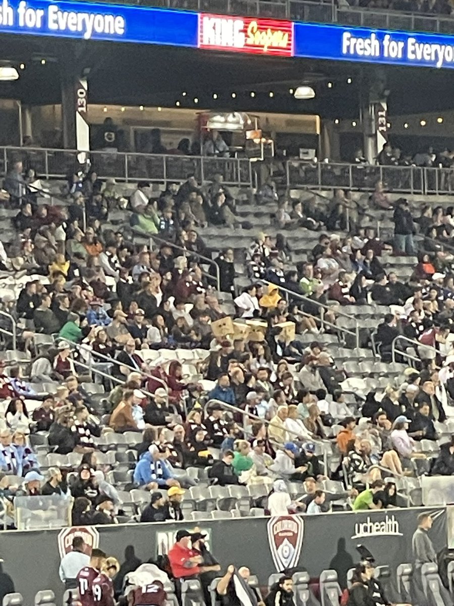 LLou1e's tweet photo. The paper bags over heads has made its way to Dicks Sporting Goods Park

#Rapids96 https://t.co/ZYwOzu0m7m