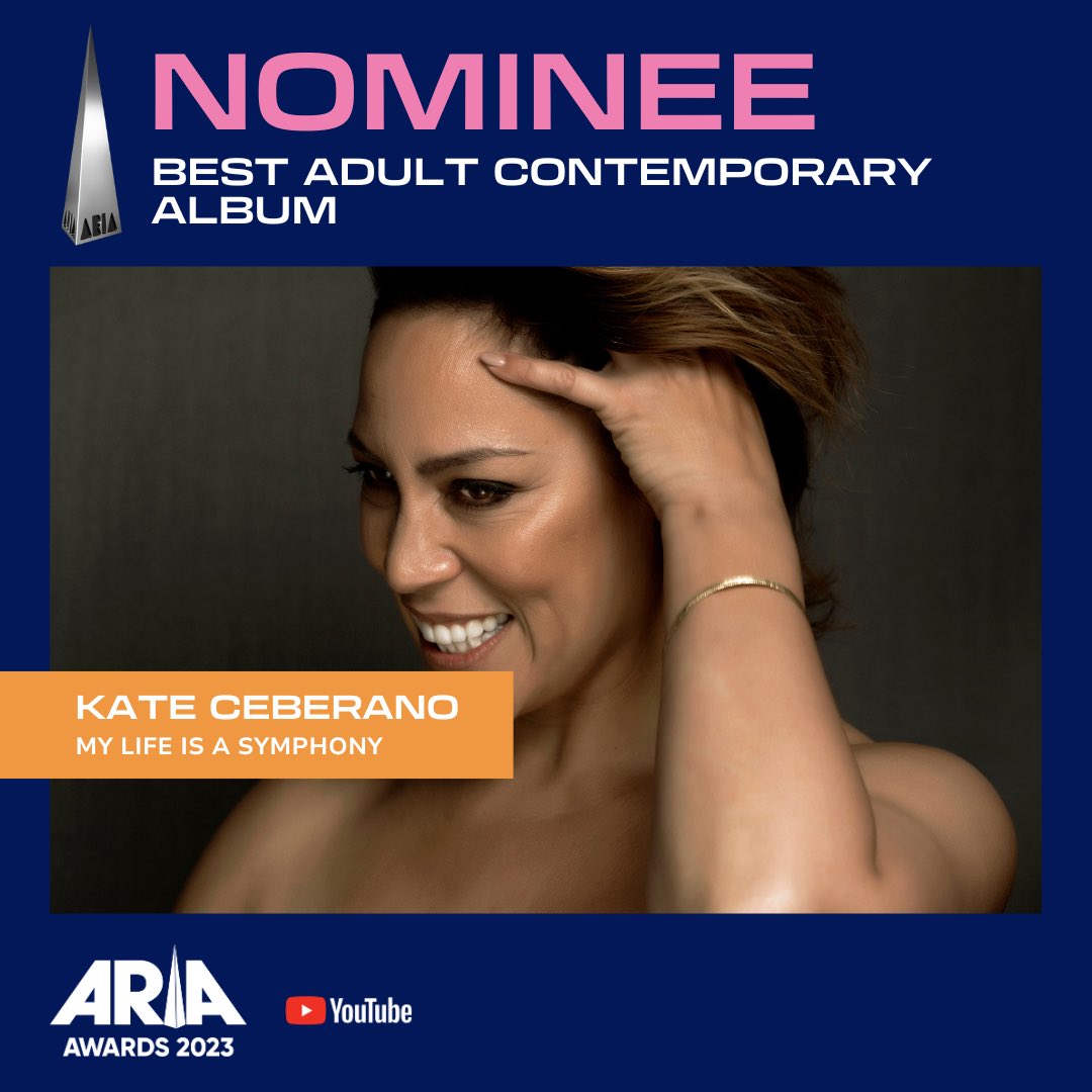 WOW ♥️♥️♥️♥️ Thankyou @aria_official  for the nomination & everyone who voted! Thnx to my tribe & @ABCmusic @MelbSymphony for backing this project…and everyone who bought, streamed & supported the album, love Kate xxxxx #mylifeisasymphony