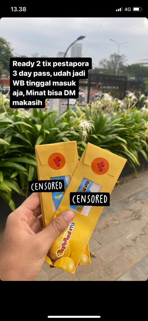 ilhamadi261's tweet photo. WTS 3 day pass pestapora 2023, sudah jadi WB, tinggal masuk aja

👉Ready 2 tix pestapora 
👉600/tix (Siap Nego sampe jadi)

Minat bisa DM aja ya

#wtspespor #pestapora #pespor https://t.co/L8jEE9HiQ6