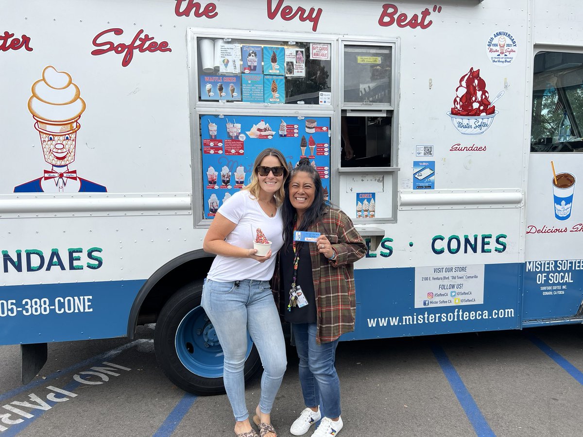 Thank you <a href="/LVUSD/">LVUSD</a> for treating the staff to a sweet treat from <a href="/MrSofteeNJ/">MrSofteeNJ</a>