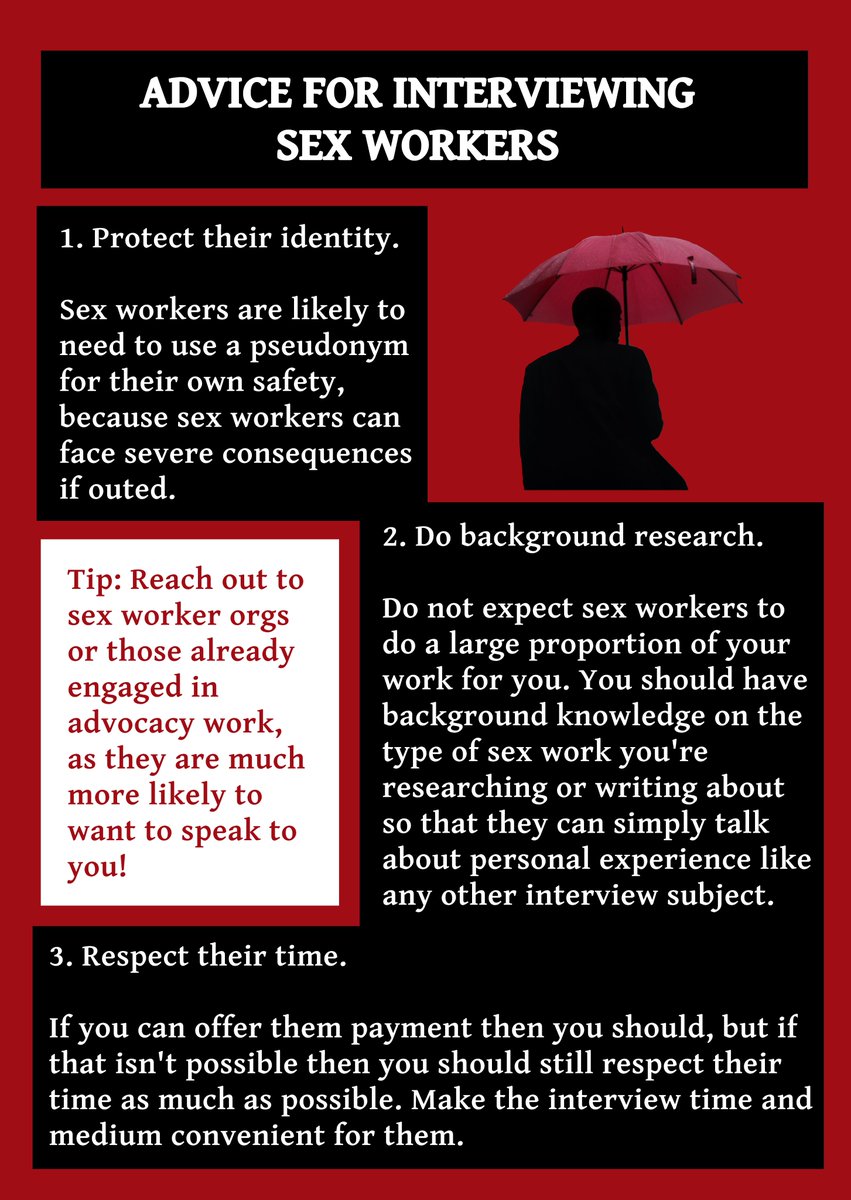 MxJackParker's tweet photo. Some advice for journalists who interview sex workers, or want to use comments and quotes from us! https://t.co/tw6F6UjZKL