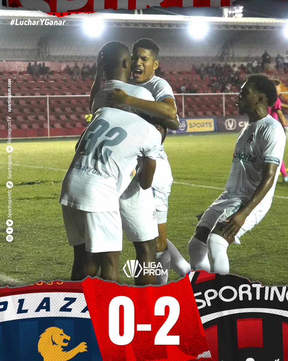 sportingsmfc's tweet photo. ¡LA PROM SE IMPONE A PLAZA! 🔥

Con doblete de Gustavo Herrera, la  Prom se impuso 0-2 a @cdplazaamador en la jornada 10 de la @liga_prom 🔴⚫💪

Con la victoria, #SportingProm llegó a 23 puntos para colocarse provisionalmente en el primer lugar de la Conferencia Este Norte. 👍 https://t.co/onA3nQO0sU