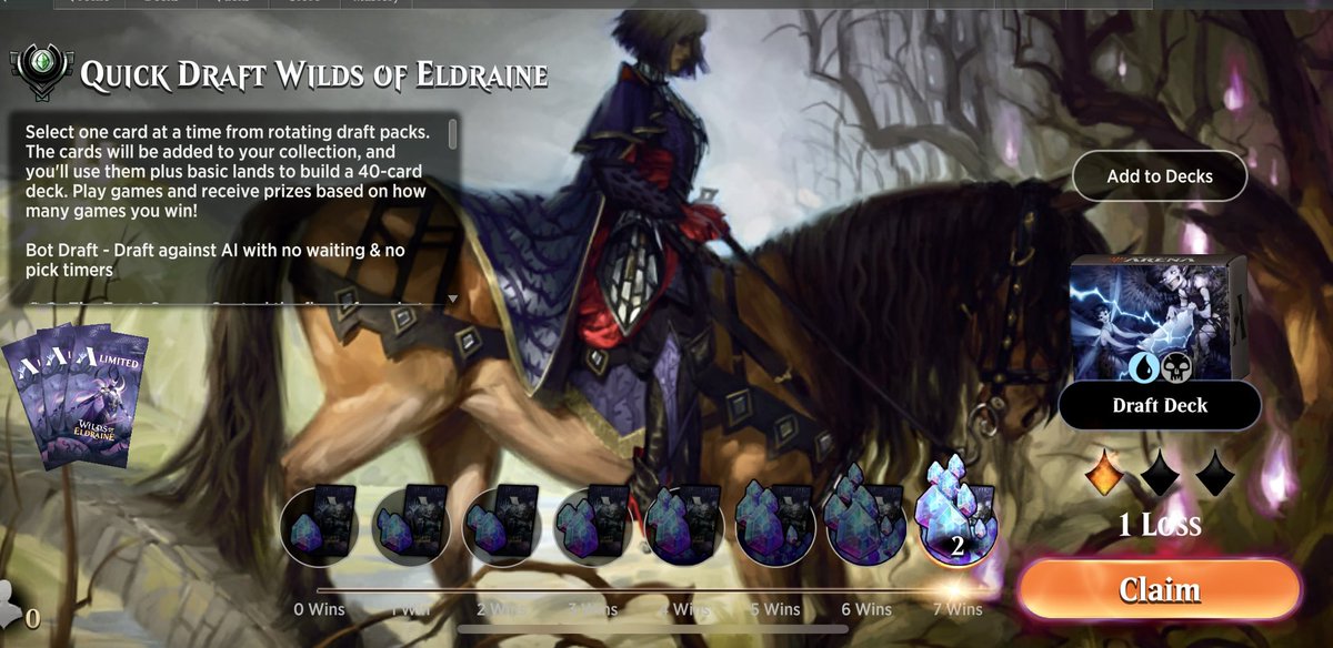 GerrieGreyling's tweet photo. Sweettooth Grotto #mtg #MTGArena #draft 7-1 ⚫️🔵 https://t.co/FCdE2rtd0N