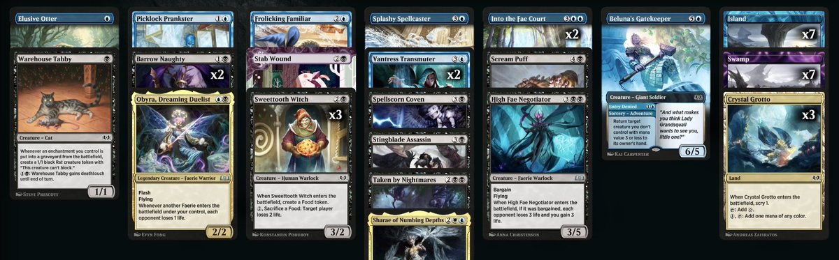 GerrieGreyling's tweet photo. Sweettooth Grotto #mtg #MTGArena #draft 7-1 ⚫️🔵 https://t.co/FCdE2rtd0N