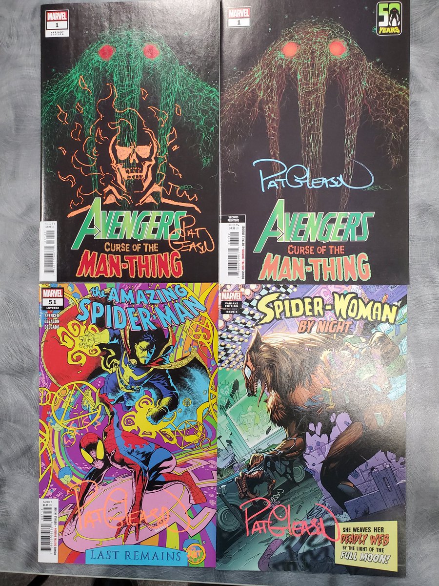 JonOnDemand's tweet photo. Shout out to JJ's Comics and Art for helping set up a visit by comic book artist #PatGleason to @RainbowComicsSF !! What a great guy! I was able to get some books signed and got a neat sketch done as well. 1/2 https://t.co/Lglba0mGpJ