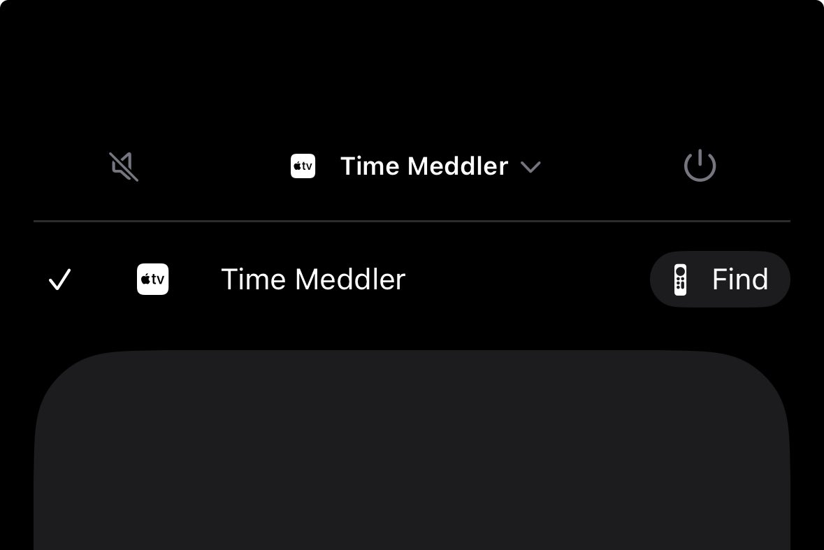 anthonyikeda's tweet photo. This hidden feature “find my Apple Remote” actually works very well somehow. Probably the Bluetooth signal? #iOS17 #AppleRemote https://t.co/9YHEaeAIcz
