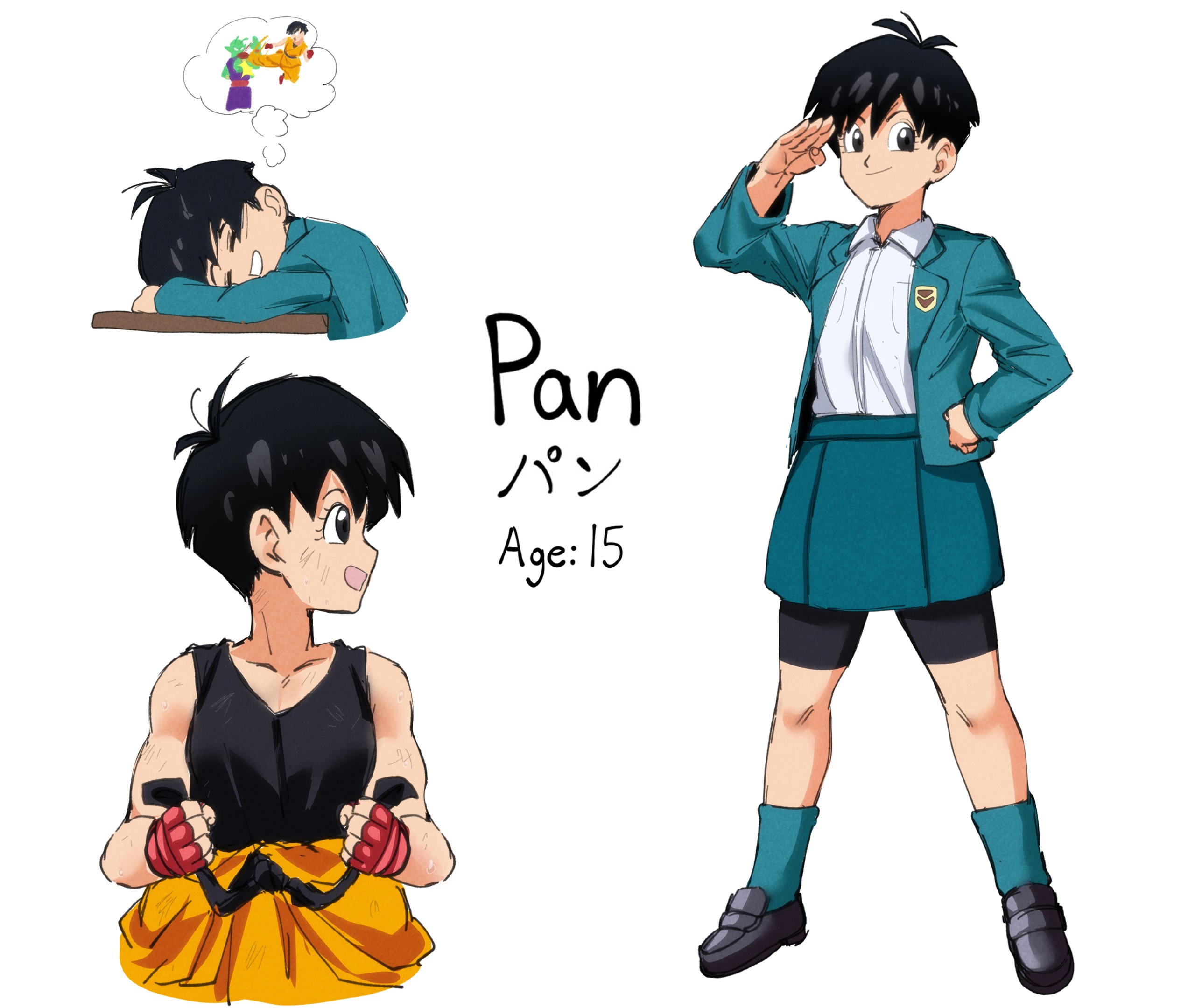 pan (dragon ball and 1 more) drawn by sen_(aypj8447)