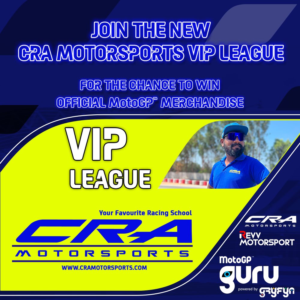 MotoGPGuru's tweet photo. ๐๐ Join our MotoGPโข VIP League with @โcramotorsports for the ultimate prediction challenge!
Win incredible MotoGPโข Merchandising and prove you're the Guru of Gurus.
Join today: https://t.co/DDXp9nm8wz
#MotoGP #MotoGPGuru #VIPFeels #Prizes #PredictAndWin #India #BharatGP https://t.co/QXFss3buAn
