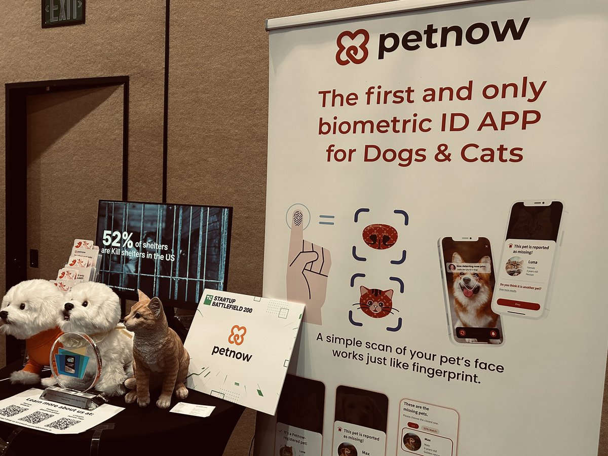 hayato1986's tweet image. TC Disruptで一番アツかったのはこれ。

ペットの生体認証。指紋じゃなくて鼻紋でやるらしい。キュン！

#TechCrunchDisrupt