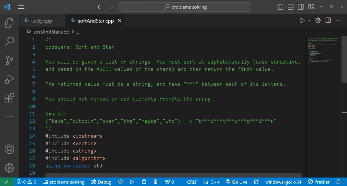 dinaxs_'s tweet image. Day 17 of #30DayOfCode
Solved about 6 problems
Last one was hard tbh i got wrong answers on test cases 5 times