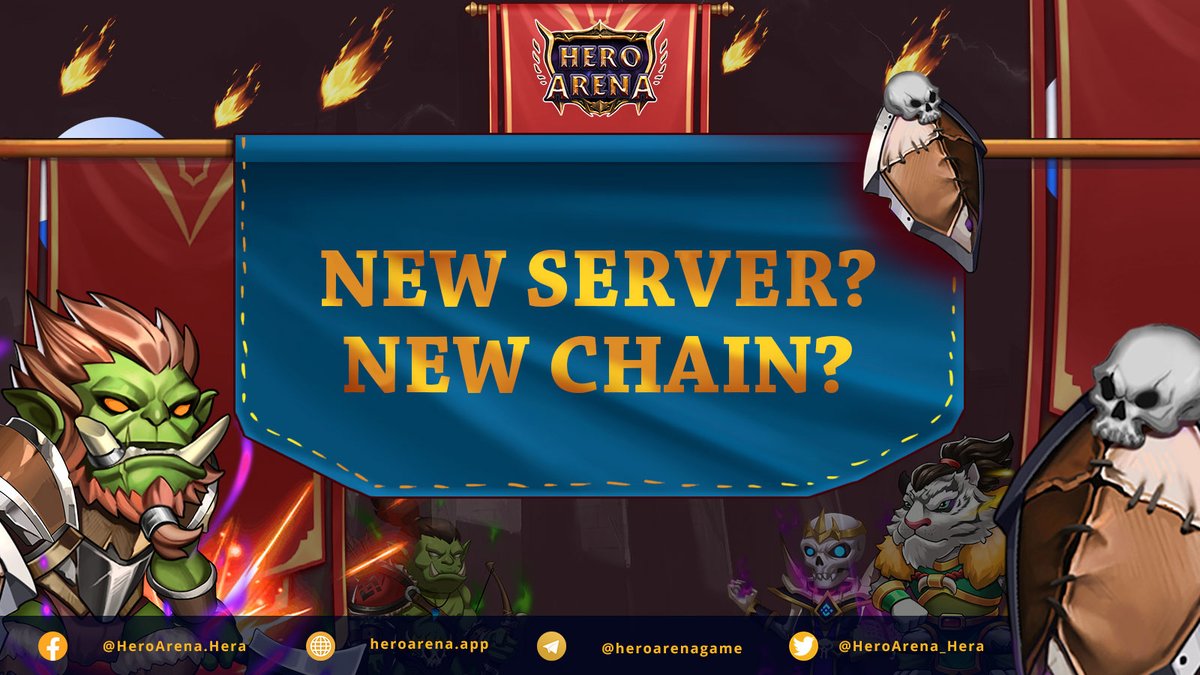🔥Let's await the groundbreaking changes coming to Hero Arena in the next phase of the journey. #NewServer #NewChain #buildon ???
