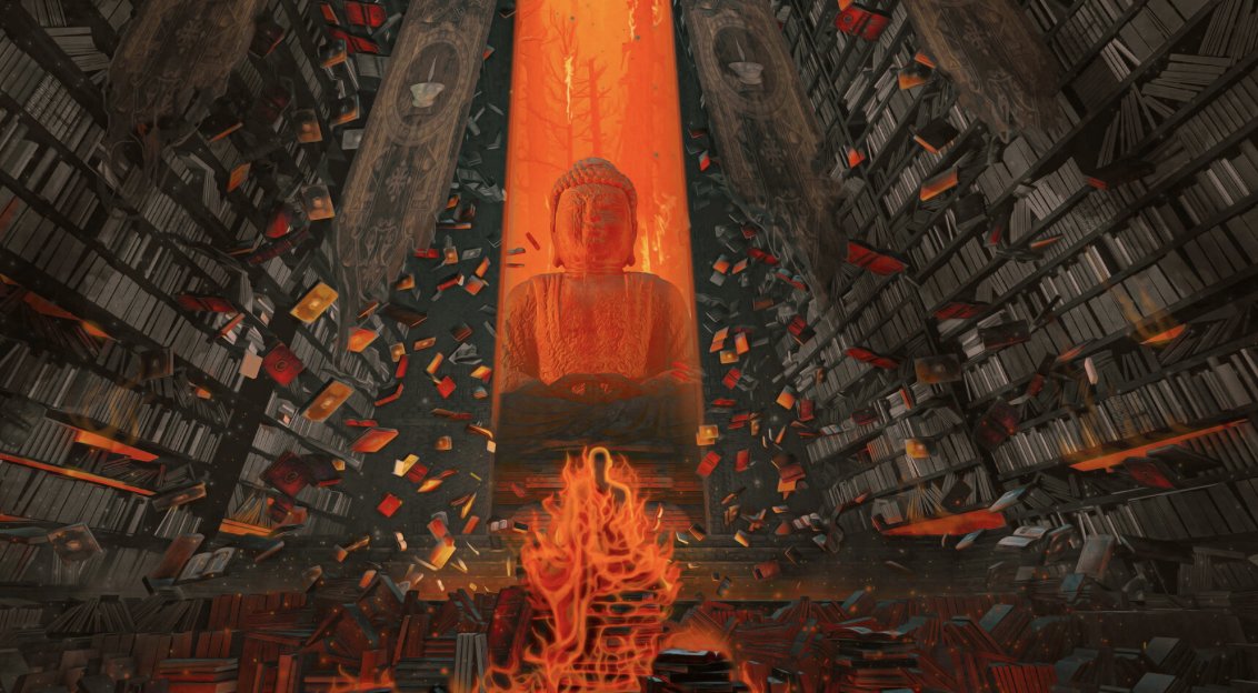 VivanVatsa's tweet image. 830 years ago, the world’s oldest sacred hub of knowledge was burnt to the ground in broad daylight in India.

Its flames were lit up for up to three months.

9 storey libraries, 90 lakh books were wiped up in smoke.

All of our ancient history records were lost, forever...