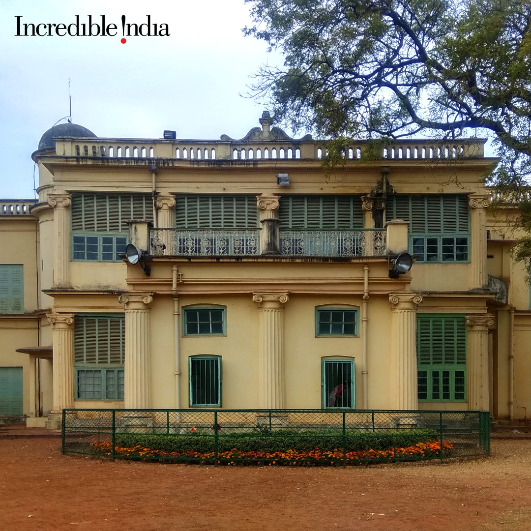 incredibleindia's tweet photo. Santiniketan, ‘the abode of peace’ and a beacon of unity in diversity, now proudly bears the UNESCO World Heritage Site title. Established by the visionary poet and philosopher Rabindranath Tagore's father in 1901, it was first an ashram and a hub of ancient Indian art and wisdom (1/2)