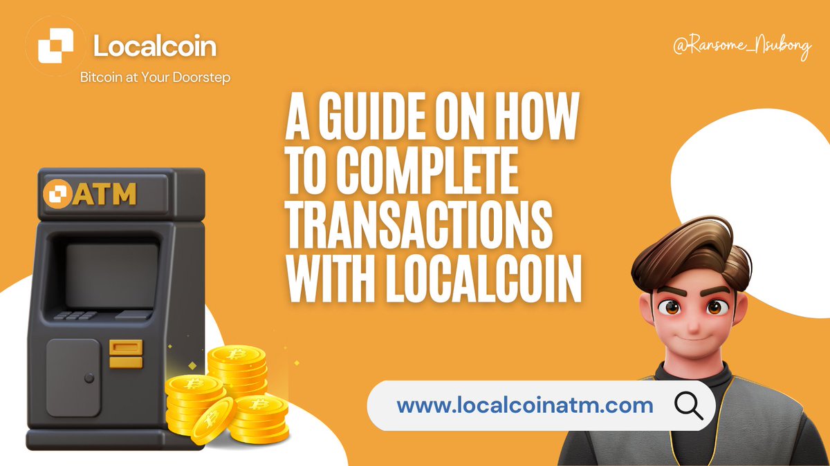 0xRansome's tweet photo. Hey anon! ๐
Still finding it difficult to use the @LocalcoinATM machineโ๏ธ
Well you're in luck, cos this thread will walk you through the steps to easily find a Localcoin ATM & smoothly complete your transactions.
Let's get started!๐
#LocalcoinGuide #web3 #Bitcoin https://t.co/SMVY7PoXQi