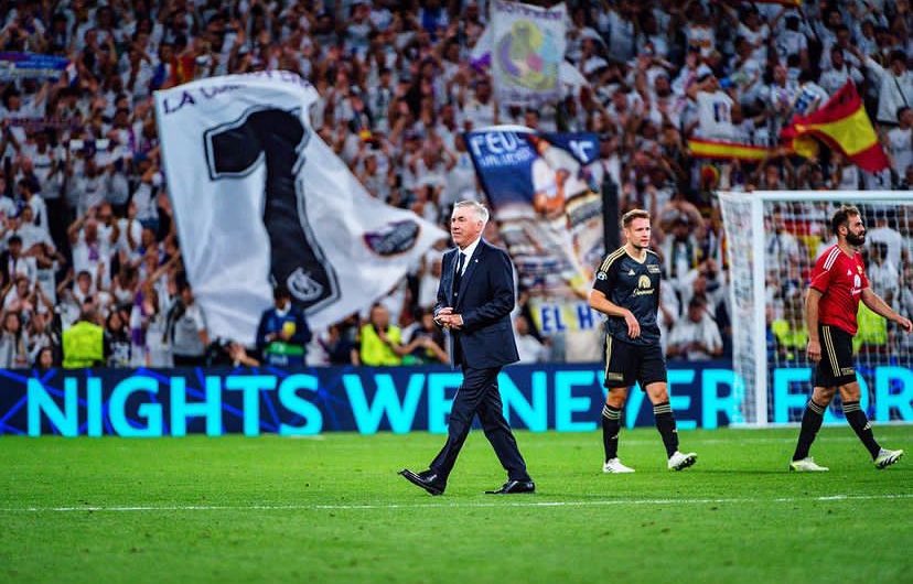 STATEMENT 🎙️ : Ancelotti via IG: 'This shirt and these fans make us believe until the end. Good start to the #ChampionsLeague'